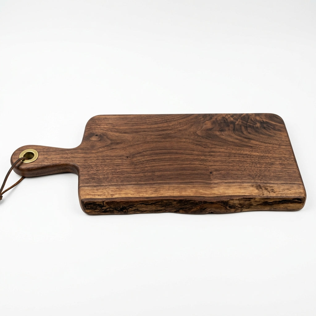 Alex Johnson Mercantile - Solid Black Walnut Live-Edge Charcuterie Serving Board