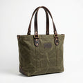 Alex Johnson Mercantile - Rugged Waxed Canvas & Bridle Leather Everyday Field Tote